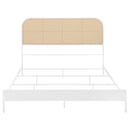 Amherst Radio Weave Rattan Metal Bed Black