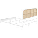 Amherst Radio Weave Rattan Metal Bed Black