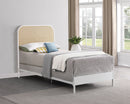 Amherst Radio Weave Rattan Metal Bed Black