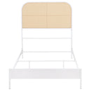 Amherst Radio Weave Rattan Metal Bed Black