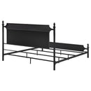 Cameron 51-inch Metal  Panel Bed Black