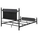 Cameron 51-inch Metal  Panel Bed Black