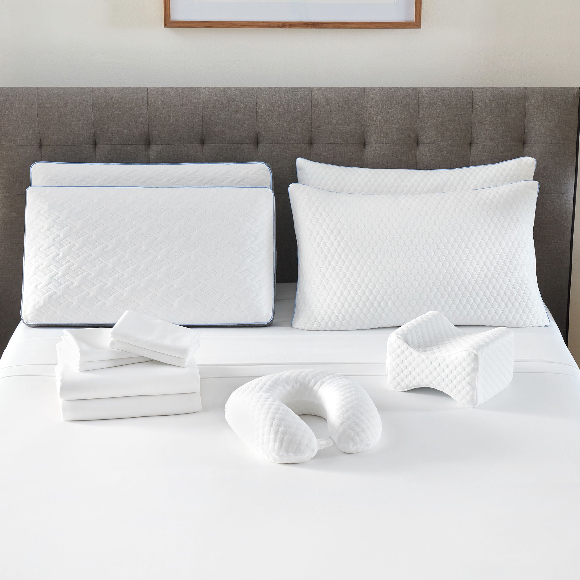 Comfort Care - Hybrid Restful Nights Plush Mattress With 12 Piece Comfort Bedding Pack