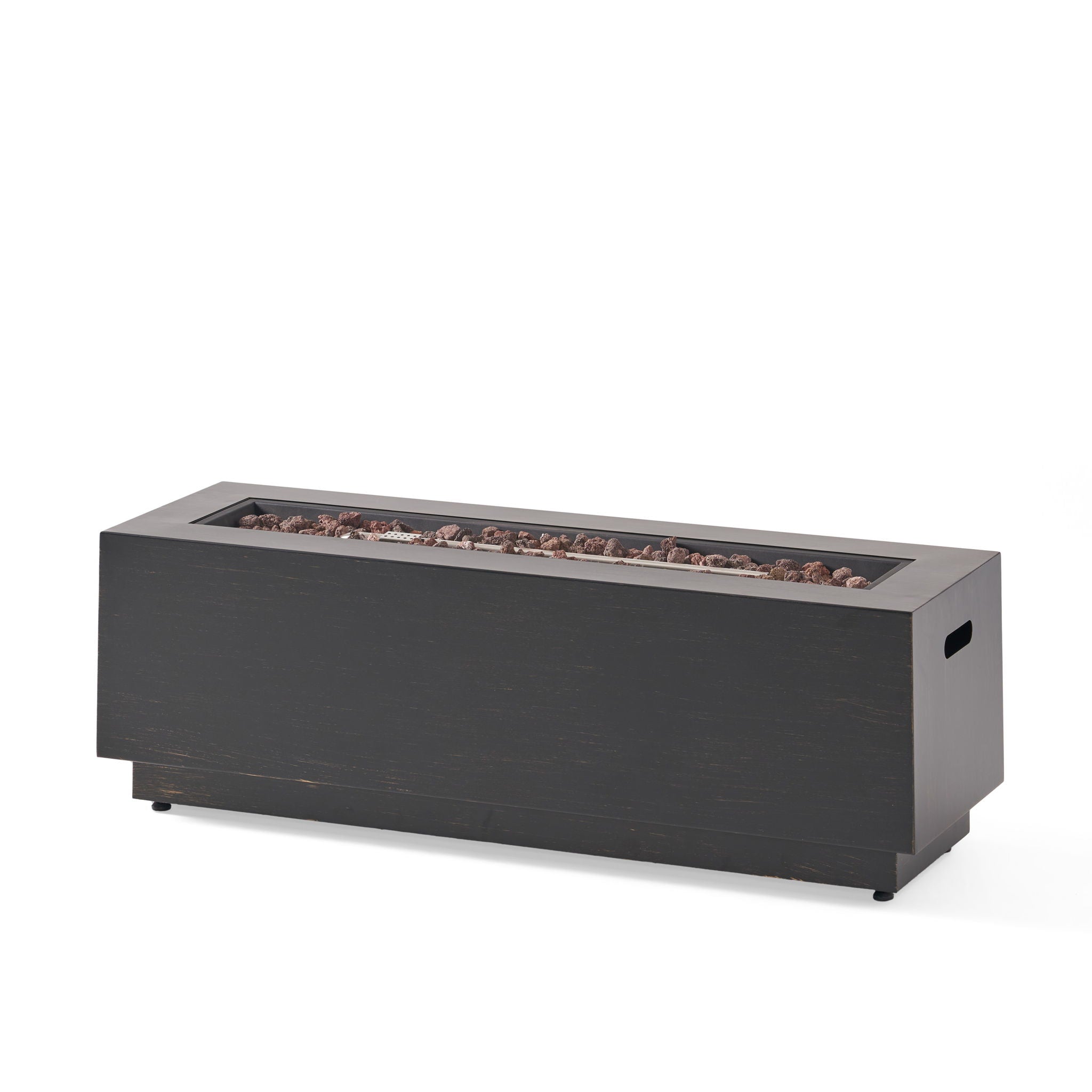 Modern Rectangular Iron Fire Pit 50, 000 Btu