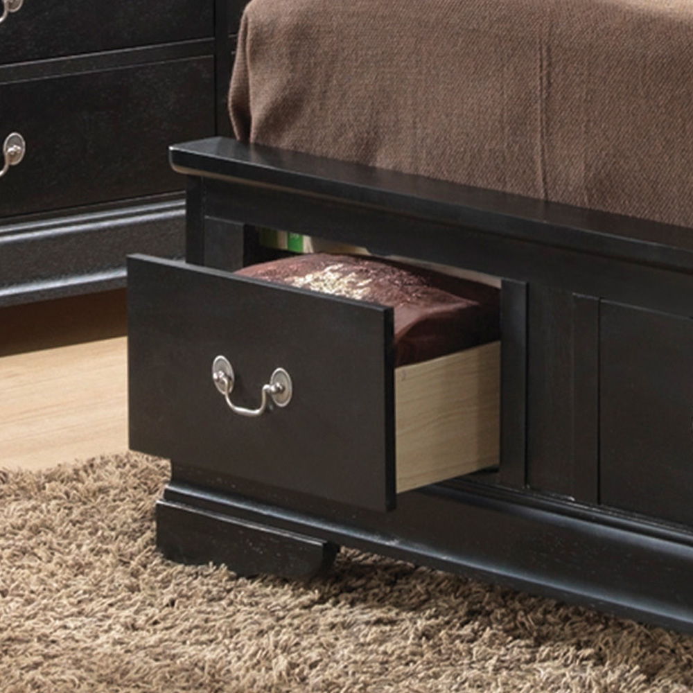 Upholstered Panel Sleigh Bed Design