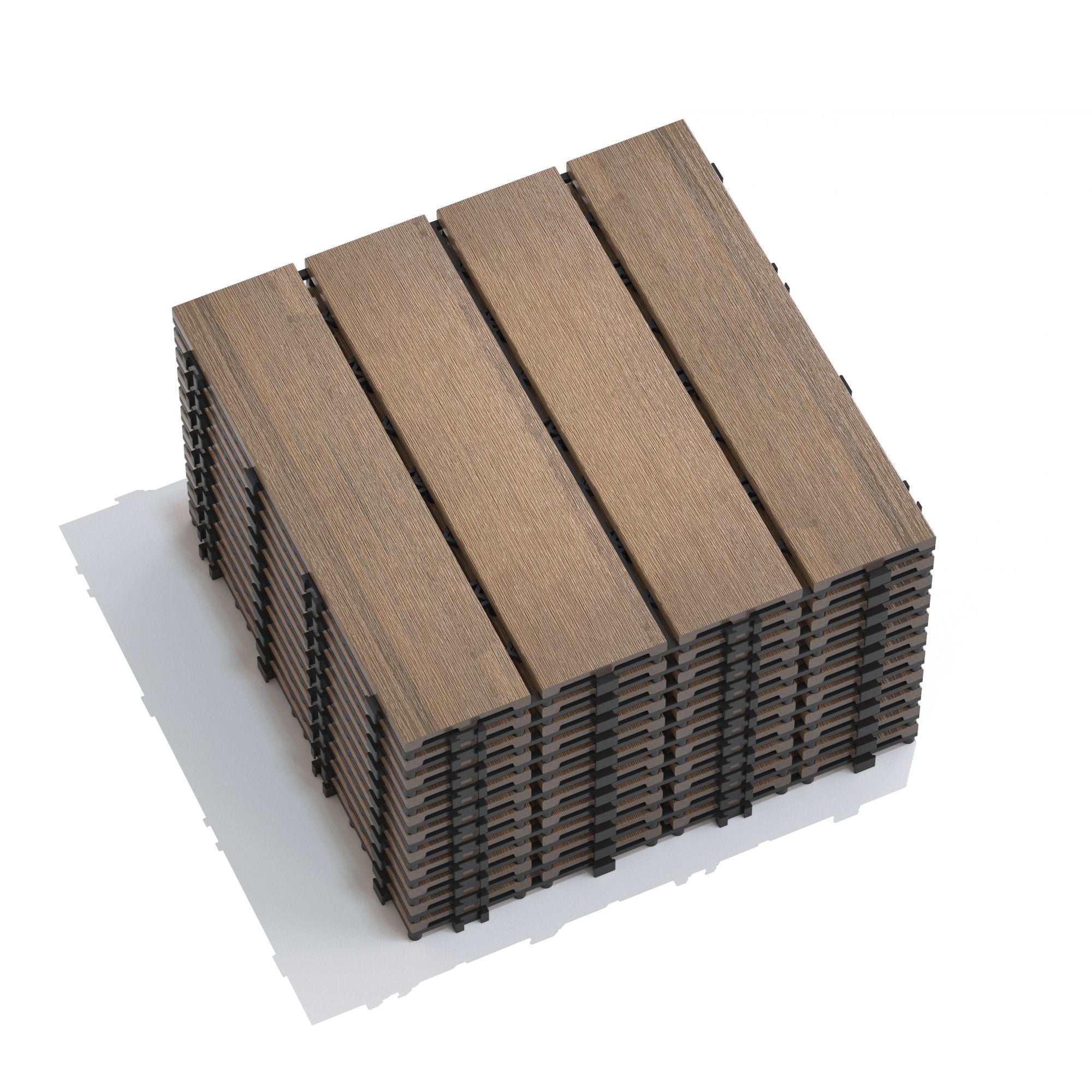 Patio Deck Tiles, Pack Of 22
