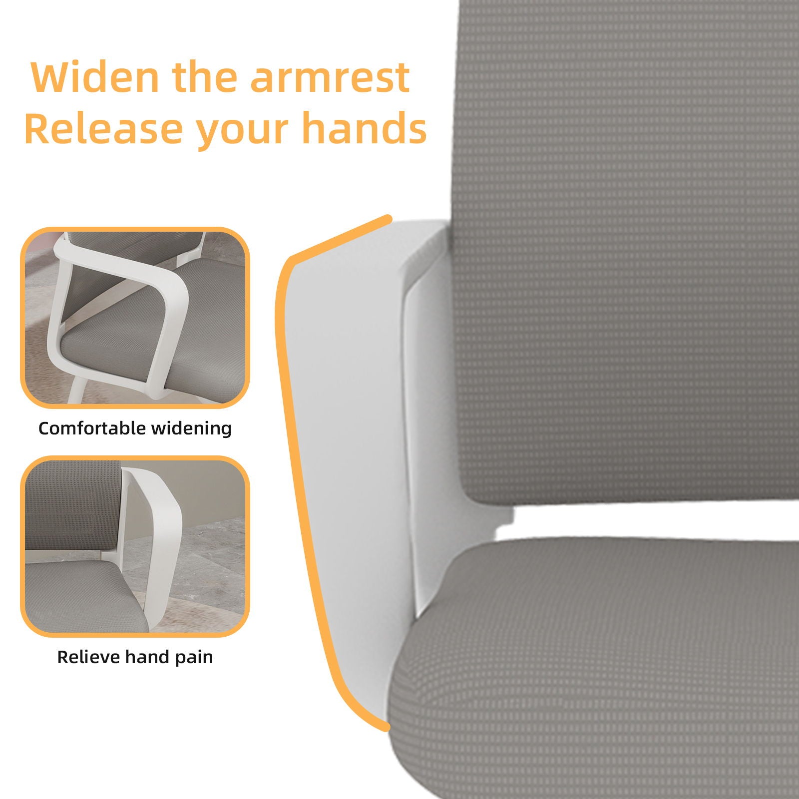 Minimalist Office Chair With Soft Backrest