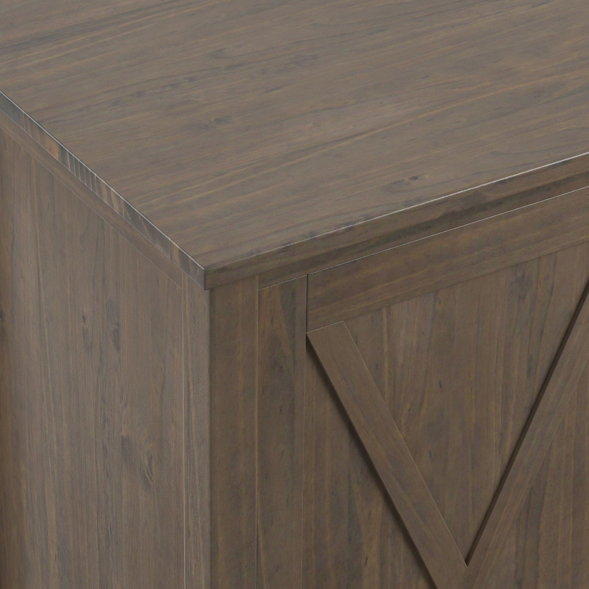 Ela - Sideboard With Wine Storage - Smoky Brown