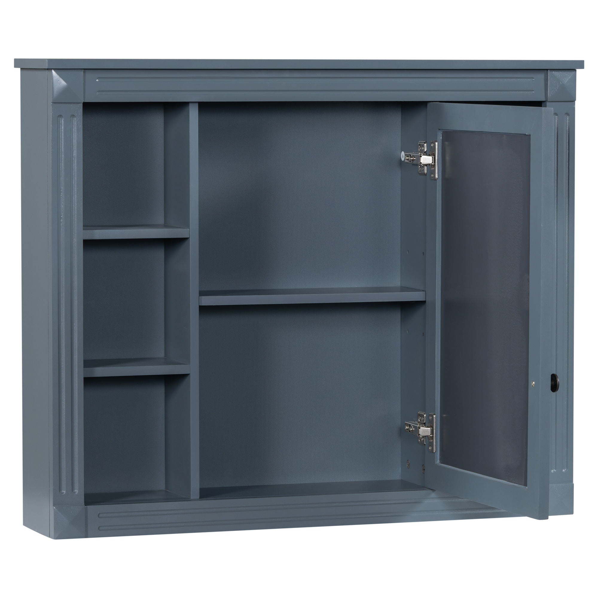 Bathroom Vanity With Top Sink, Mirror Cabinet, 2 Soft Closing Doors & 2 Drawers