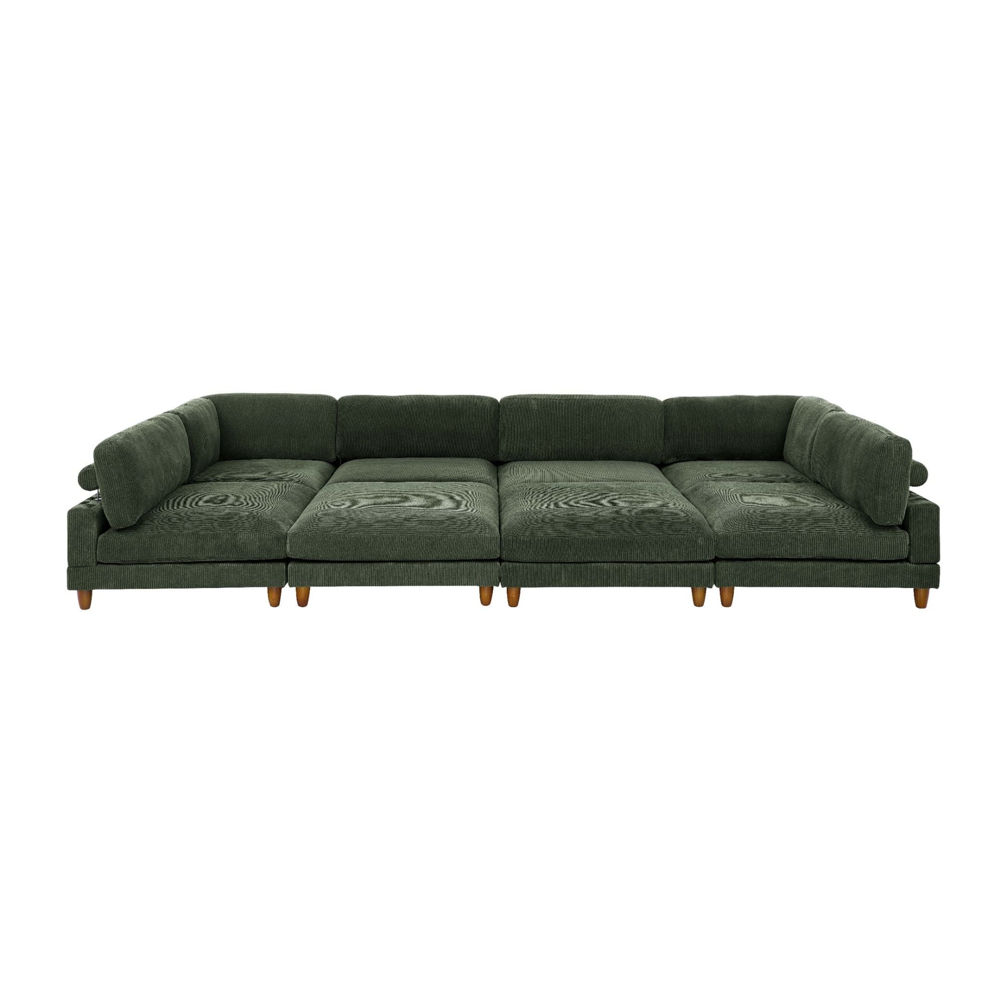 Modern Modular Sectional With Adjustable Back Support