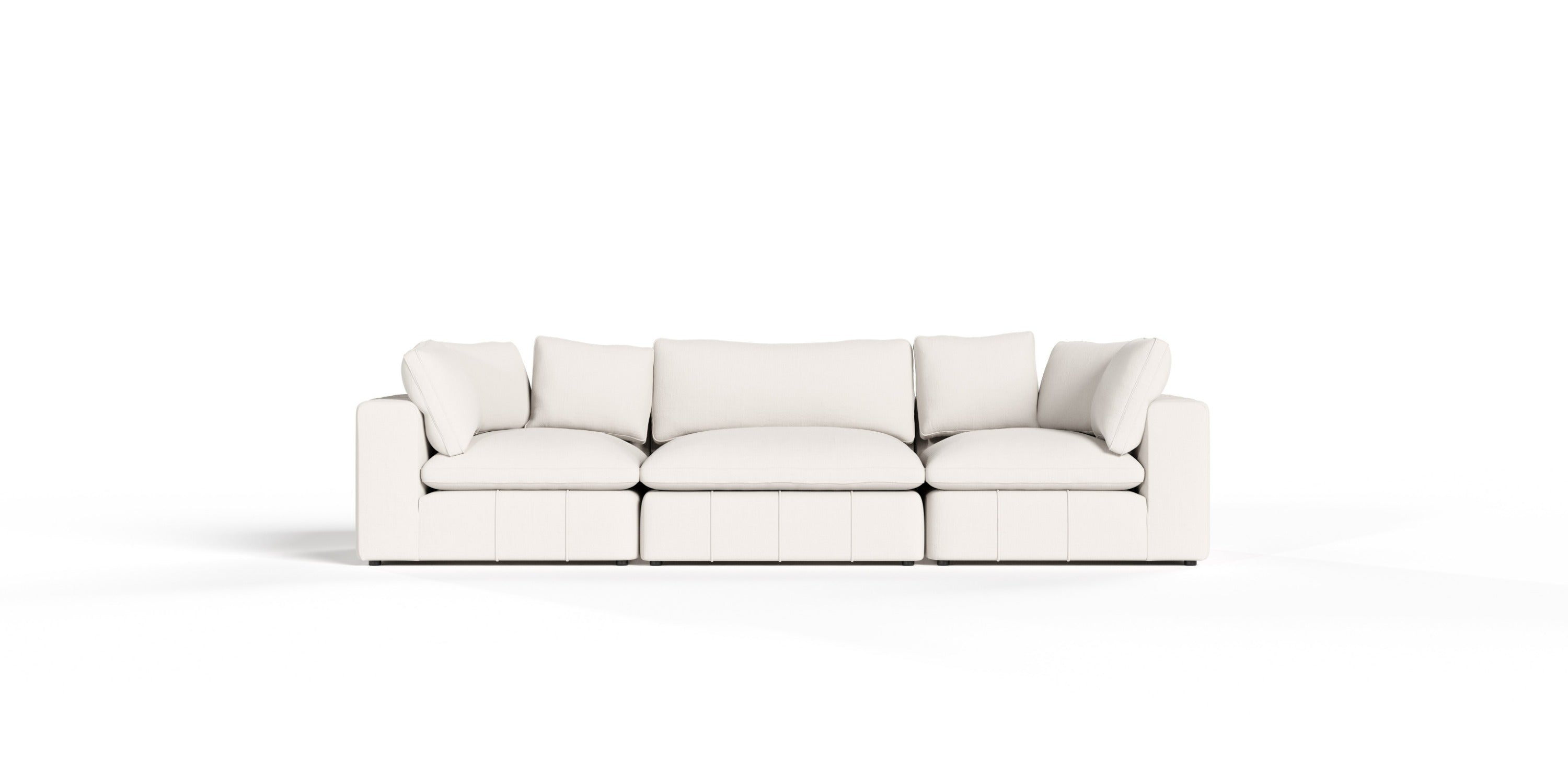 Divani Casa Vicki - Modern Off-White Fabric Modular Sectional