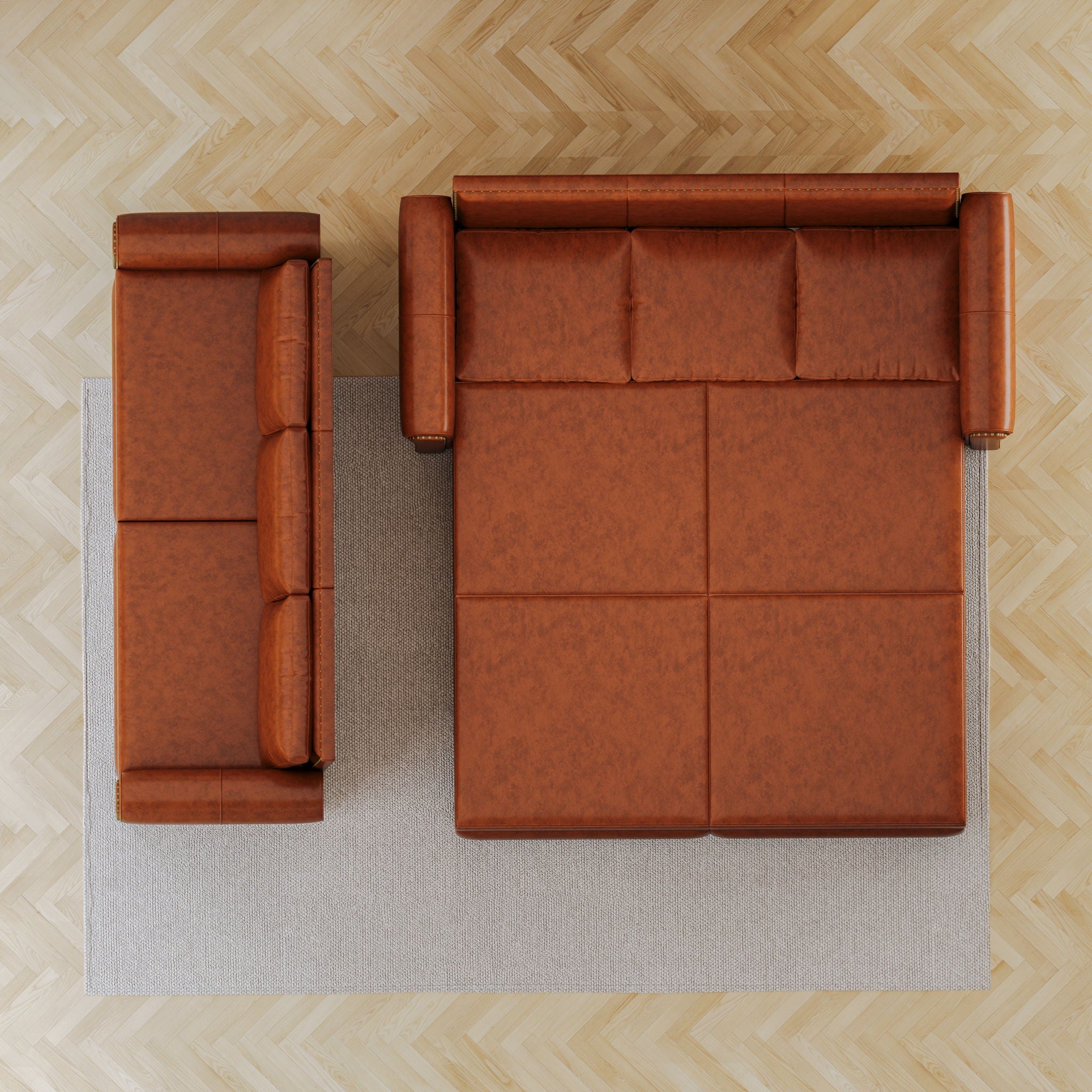 Chesterfield Sofa & Pull Out Bed