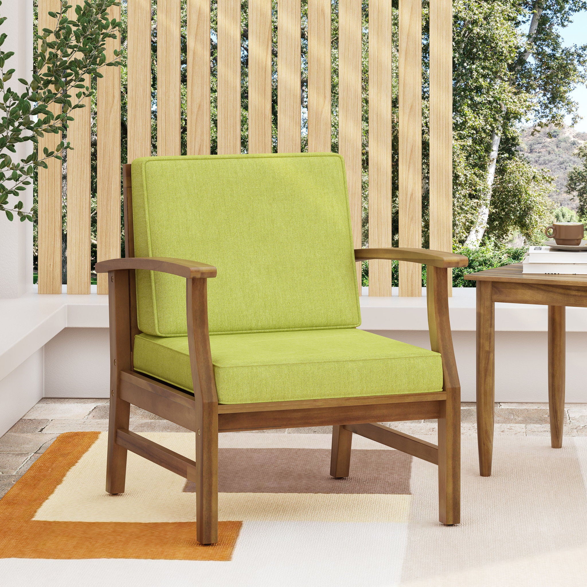 Perla - Contemporary Club Chair With Water Resistant Cushionі