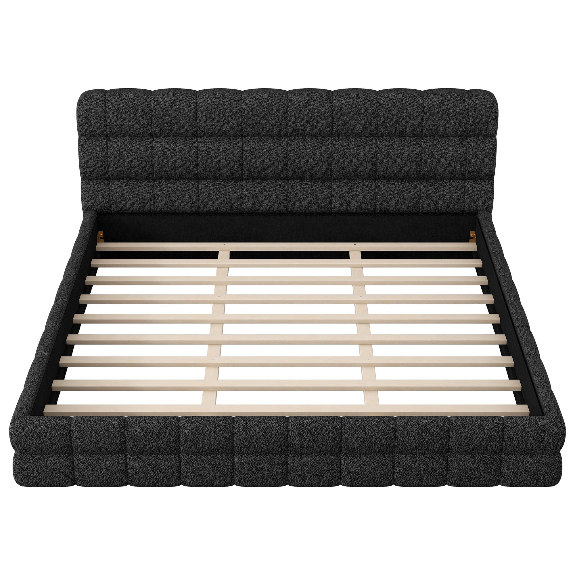 Upholstered Platform Bed With Headboard