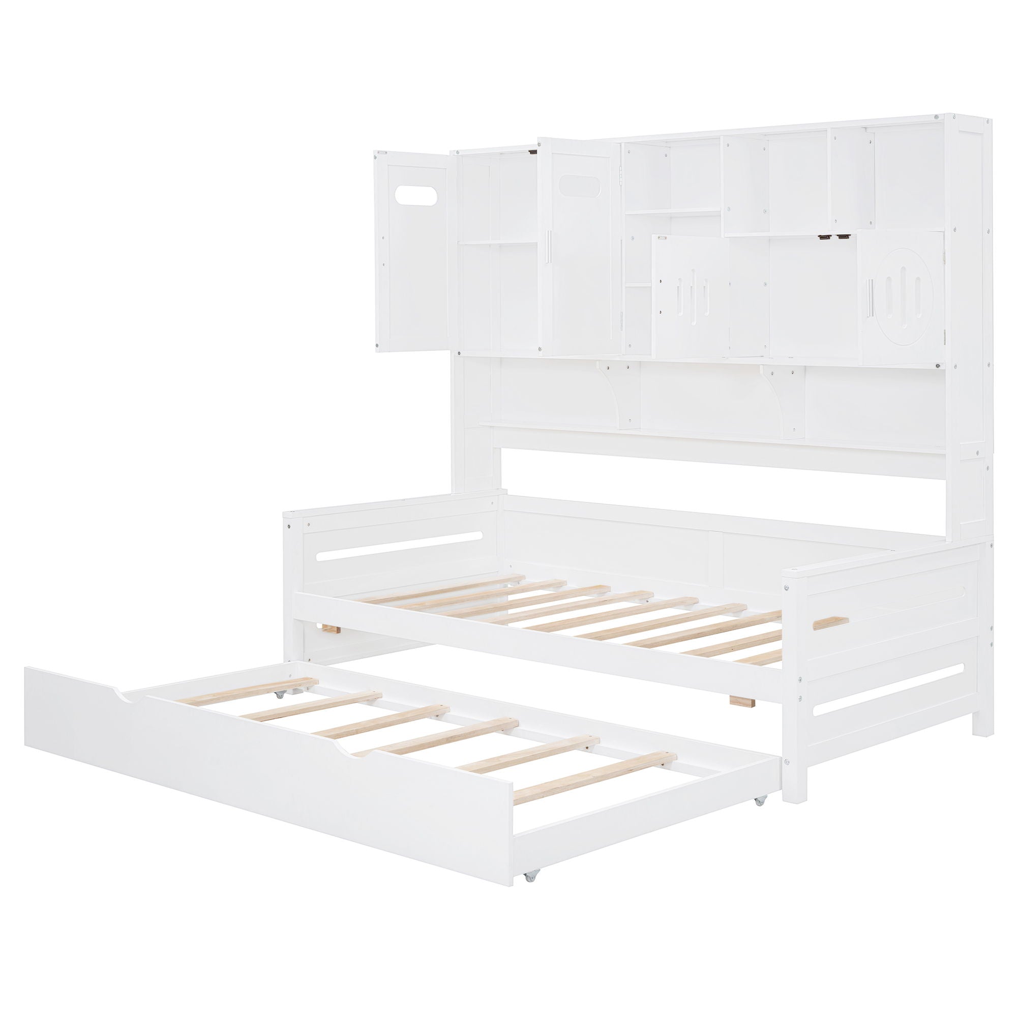 Daybed & All-In-One Cabinet And Shelf