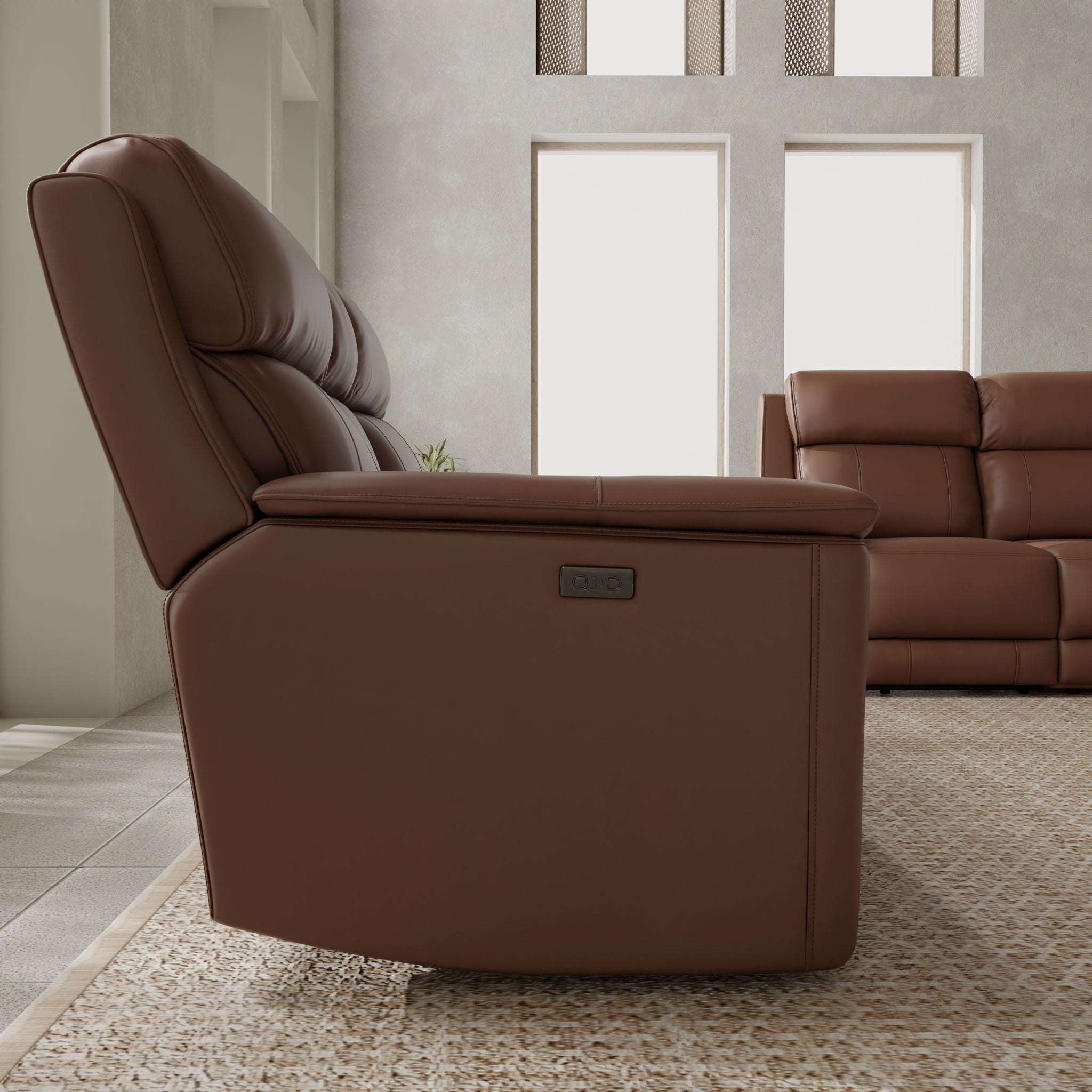 Oslo - Dual Power Reclining Loveseat With Console