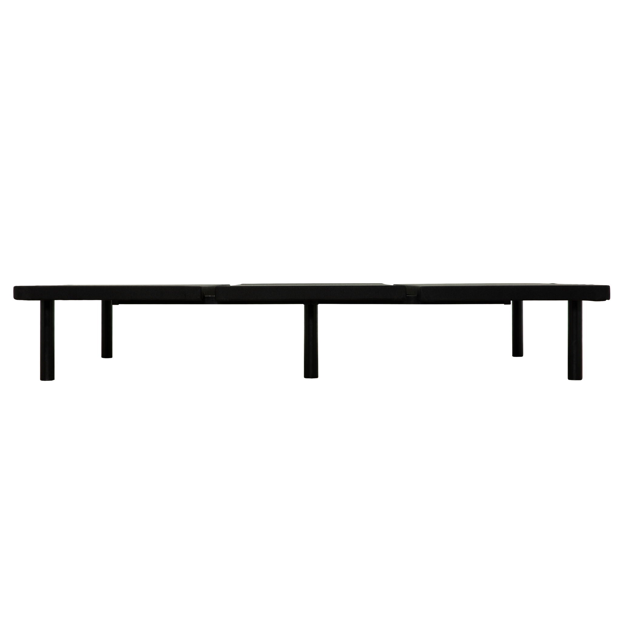 Queen Size Platform Bed Frame, Bedroom Furniture Metal Bed Foundation Base - Black