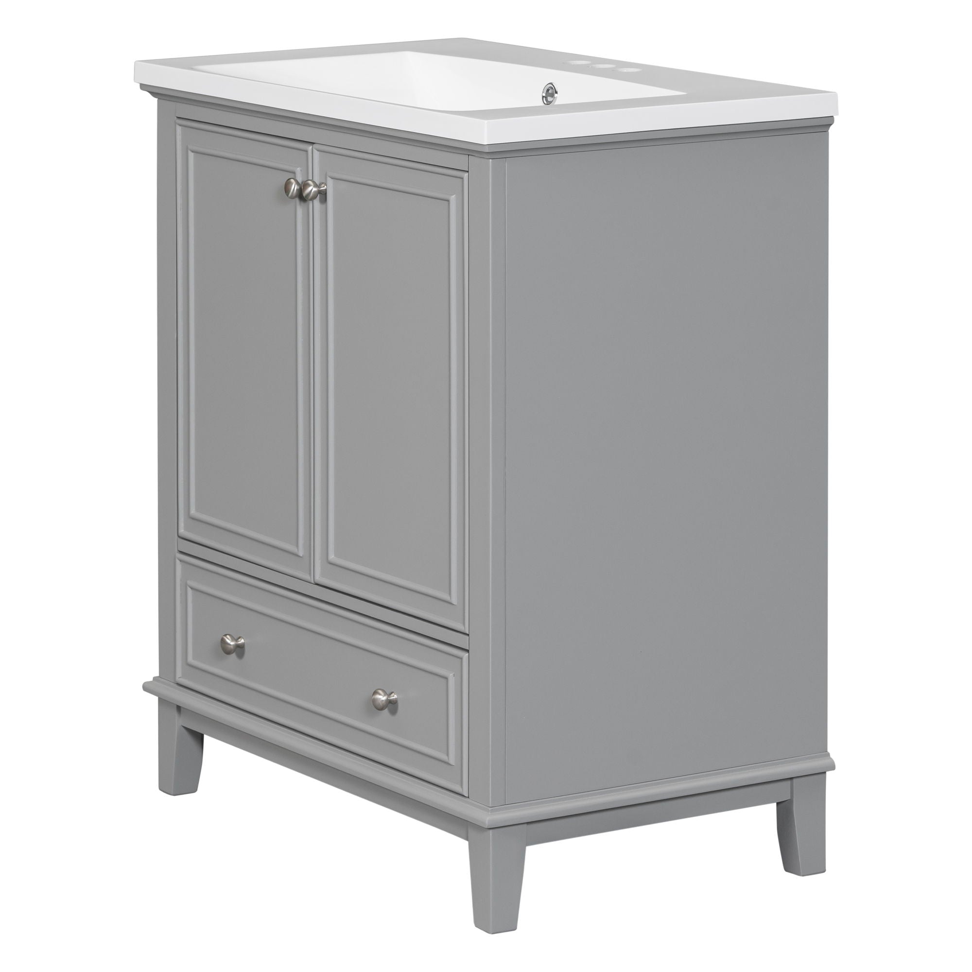 Modern Bathroom Vanity With Sink Combo, Multi Functional Cabinet With Doors And Drawer