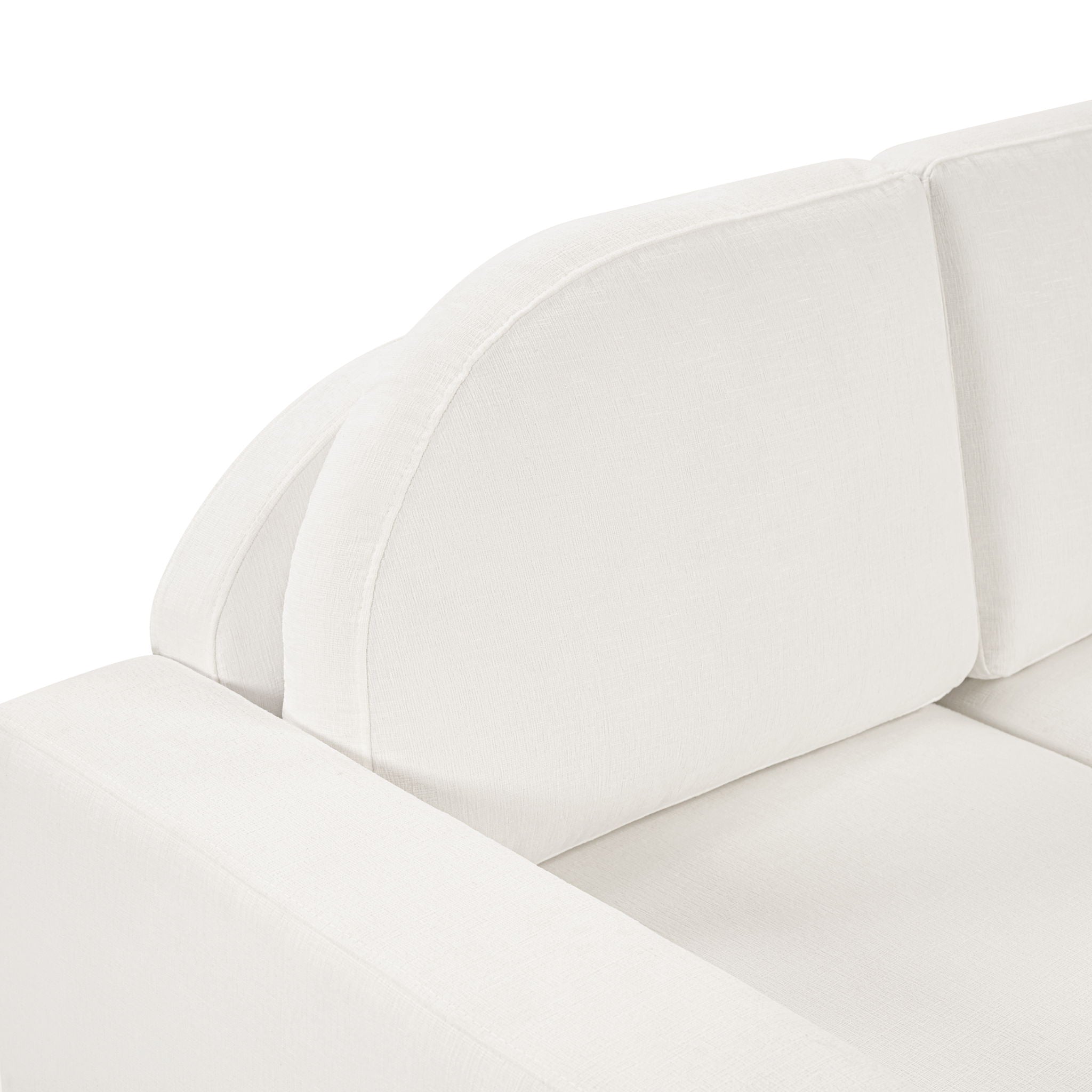 Modern 3 Seater Sofa With Curved Backrest