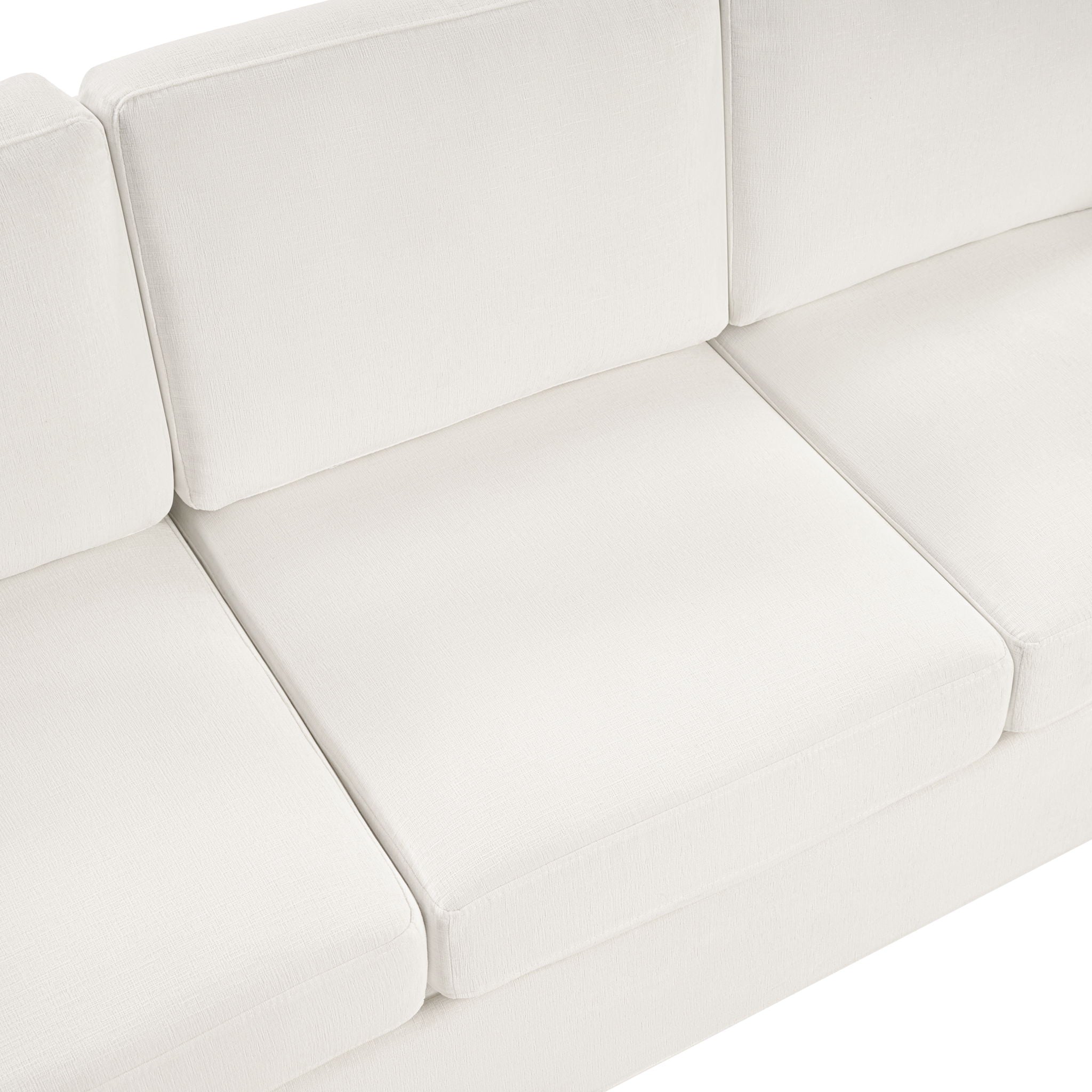 Modern 3 Seater Sofa With Curved Backrest