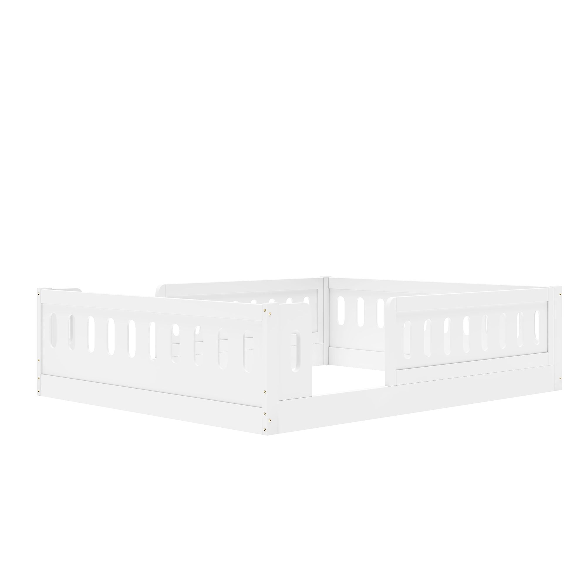 Platform Bed With Guardrail
