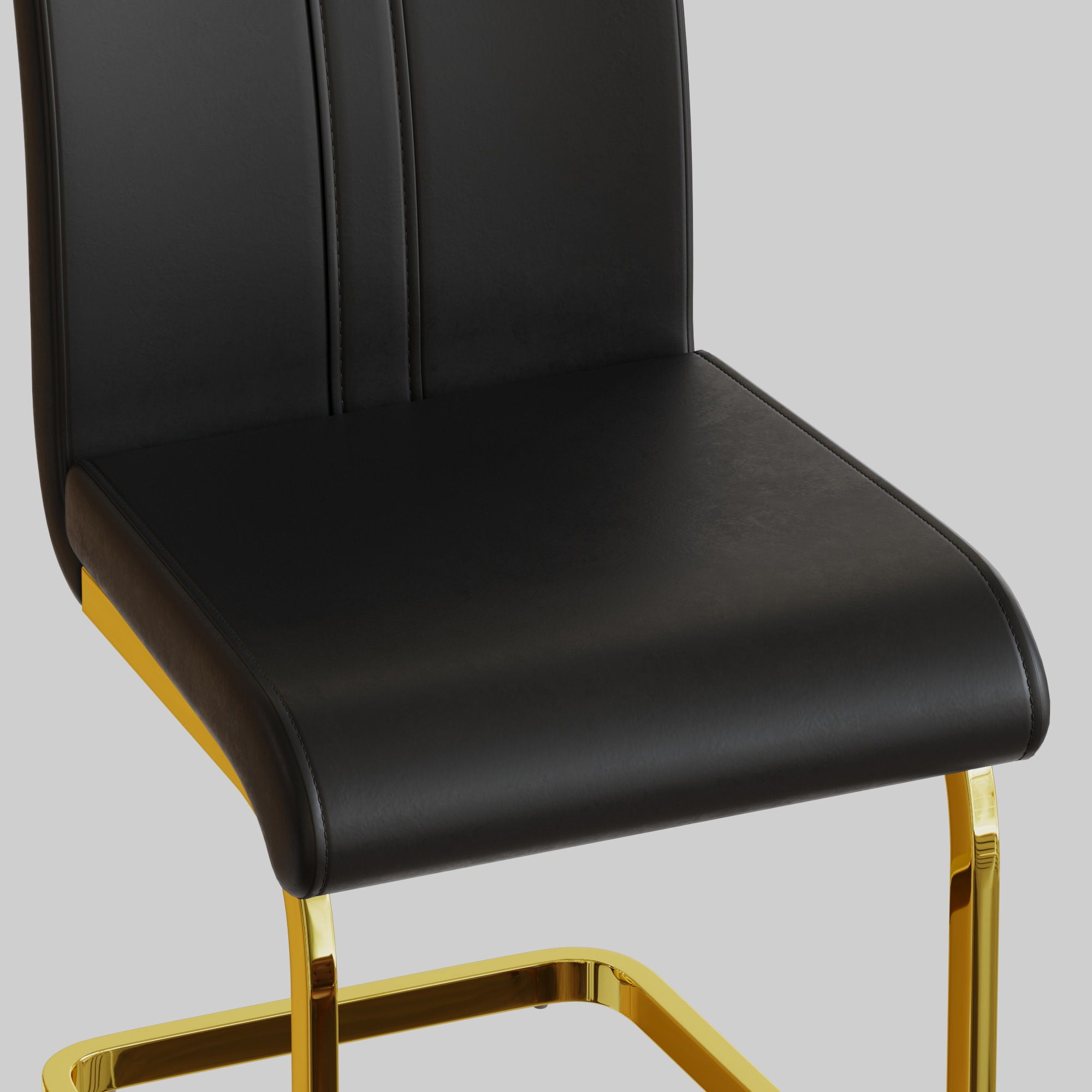 Side Dining Room Chair, Padded Seat High Back