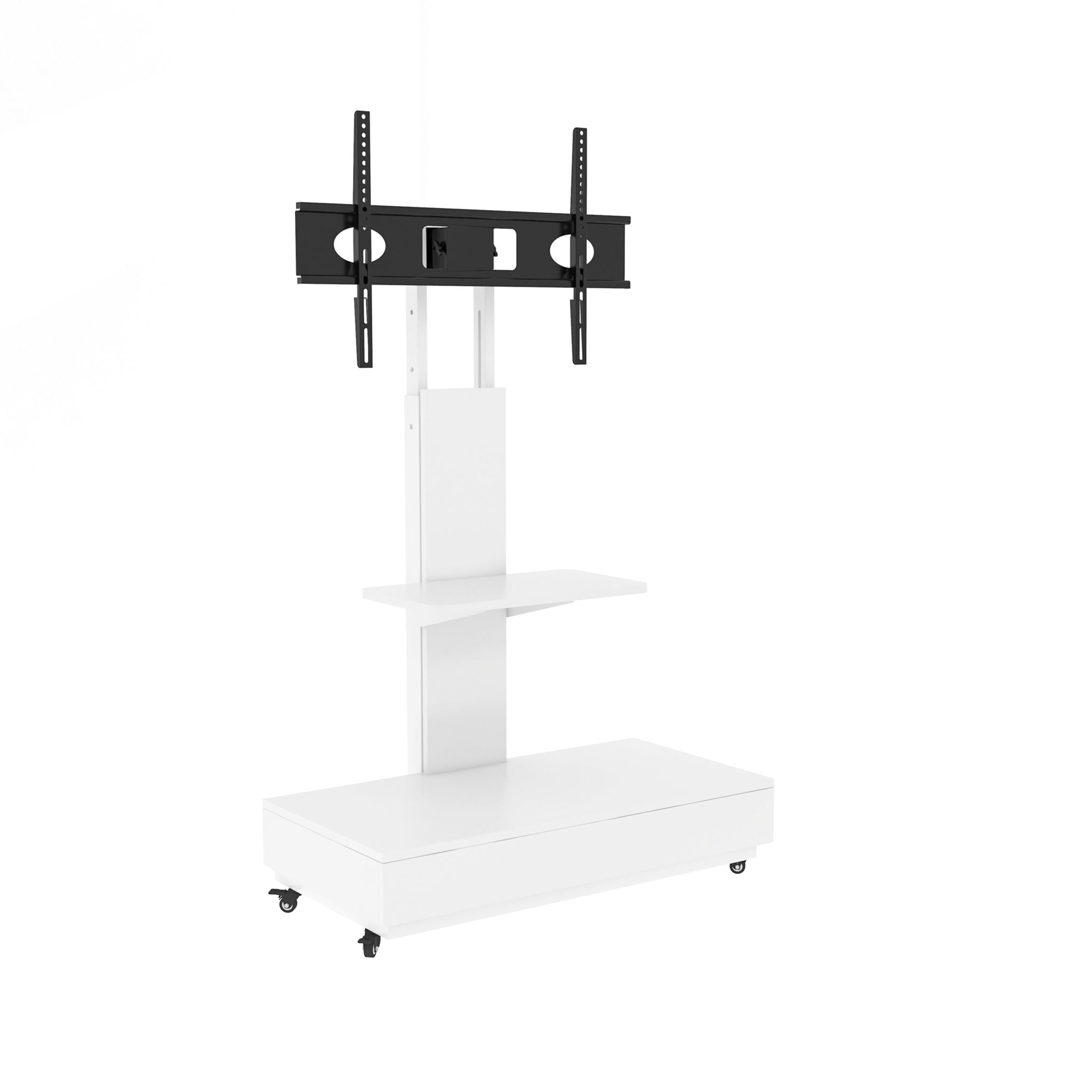 Adjustable Height Mobile TV Cart