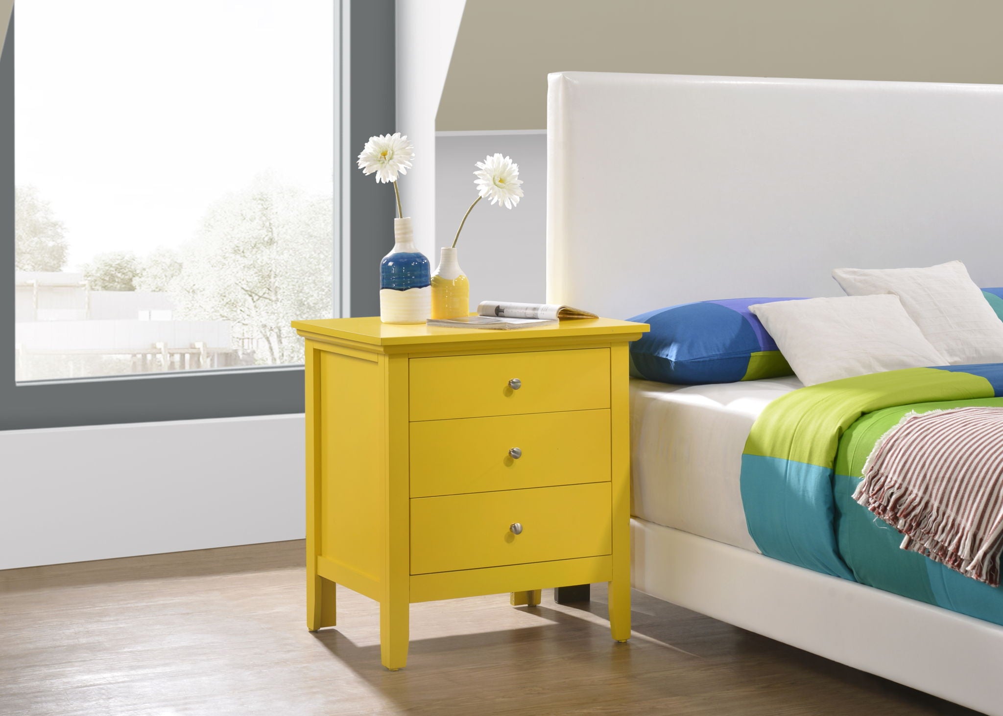3 Drawer Nightstand & Dove Tailed Drawers