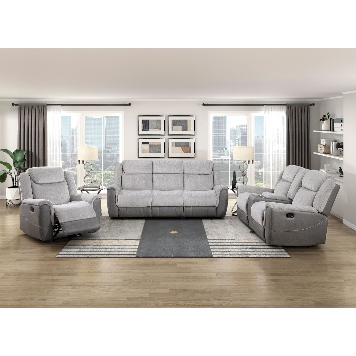 Harriette - Double Reclining Loveseat With Center Console