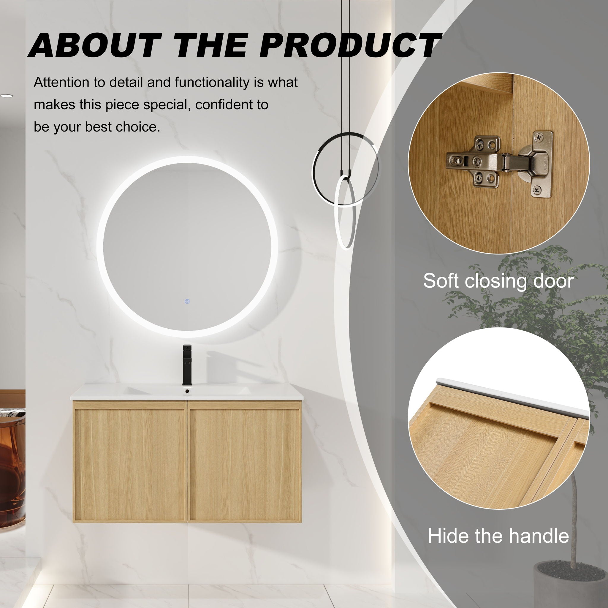 Floating Bathroom Vanity With Sink Combo