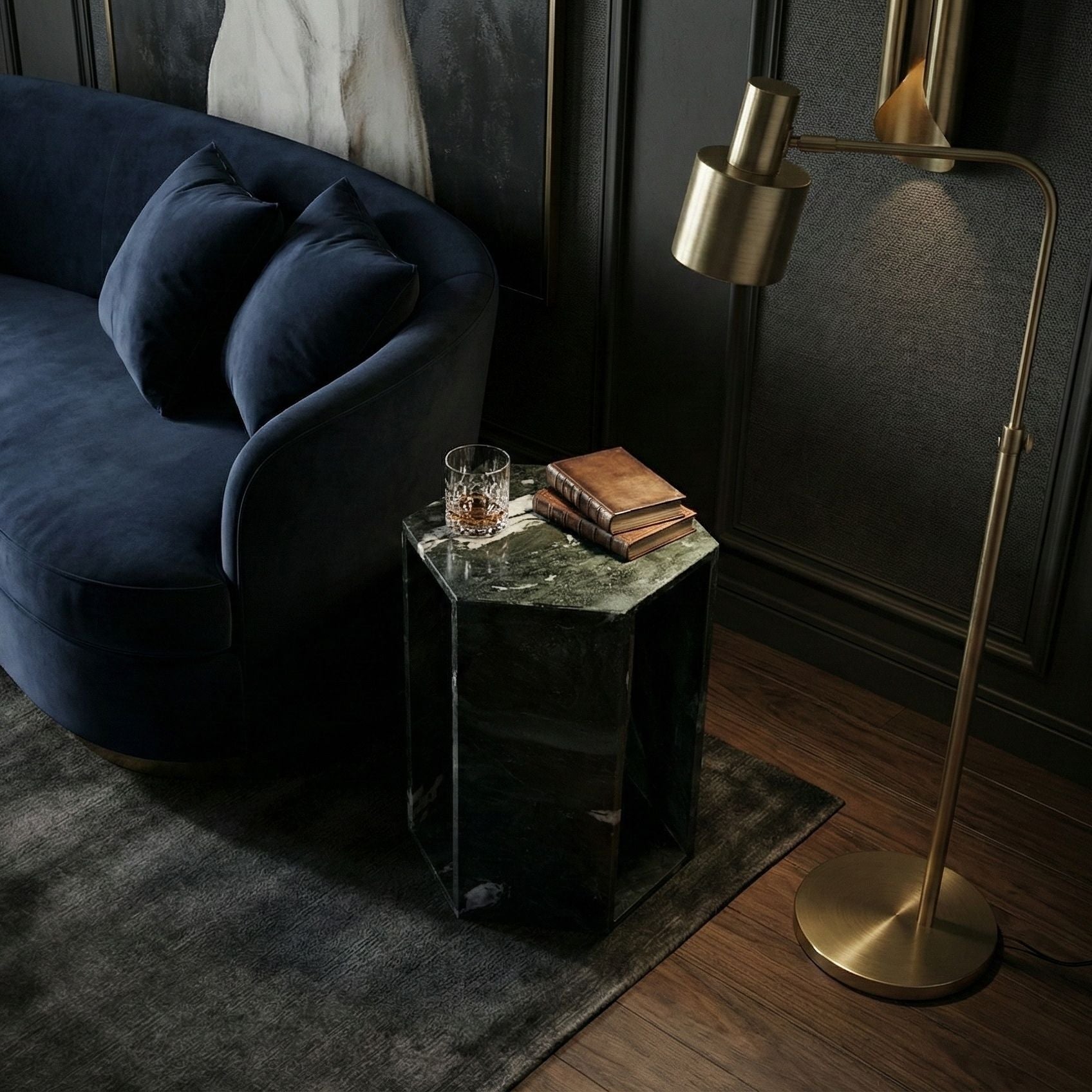 Modern Minimalist Hexagon Side Table