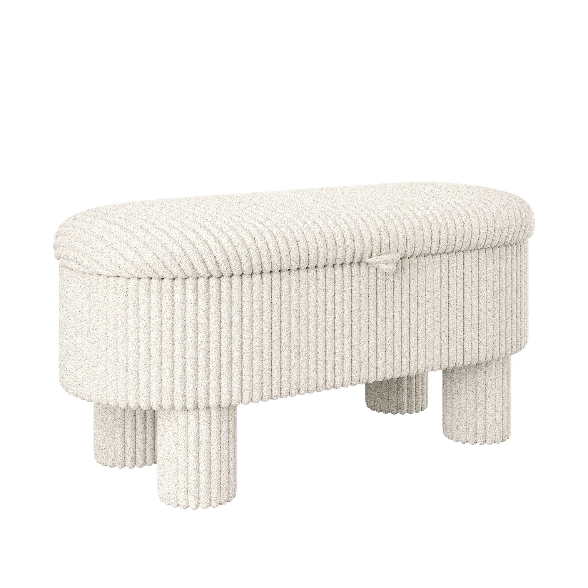 Storage Ottoman Upholstered Bench With Lift Top Storage For Bedroom