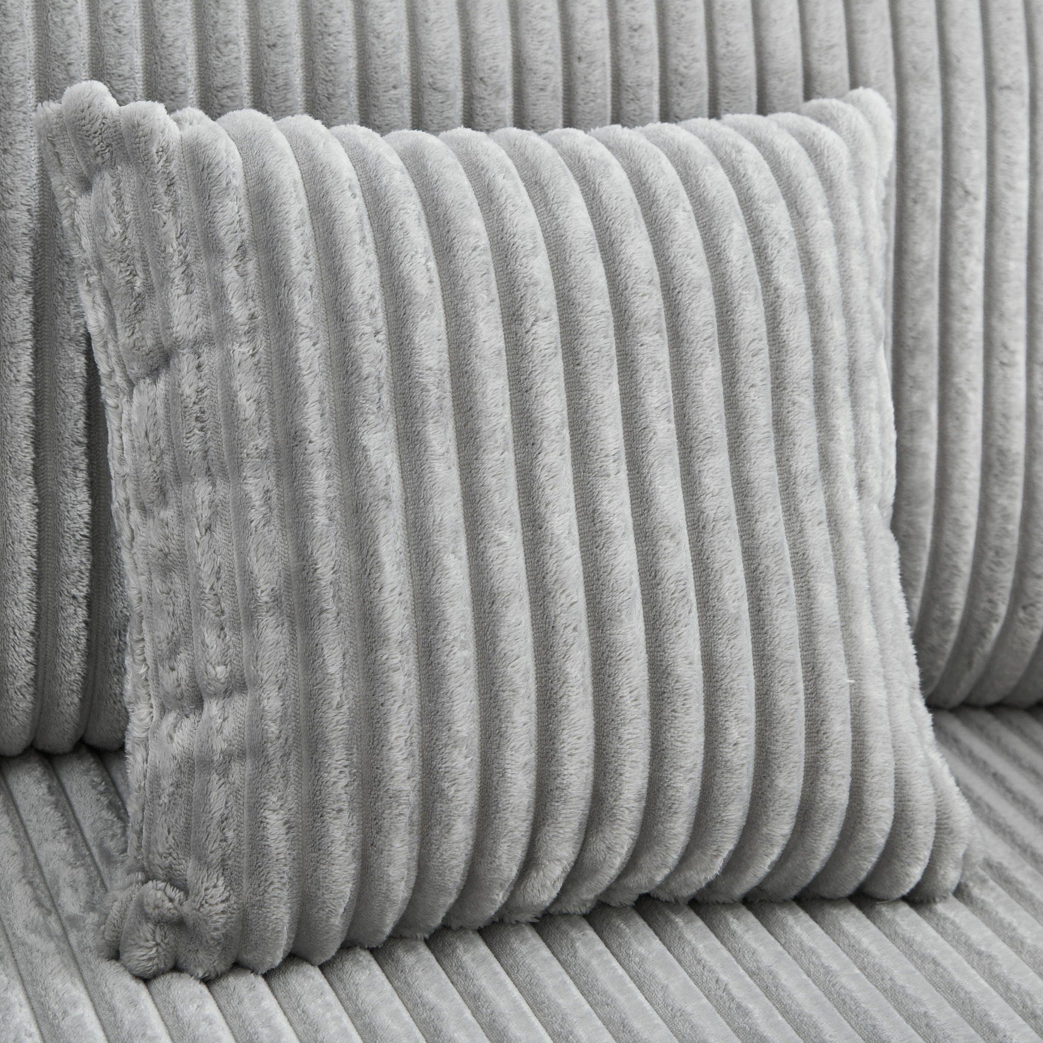 Modern Chaise Sofa With Adjustable Backrest, Cup Holders, Phone Holder & Storage Compartments For Living Room