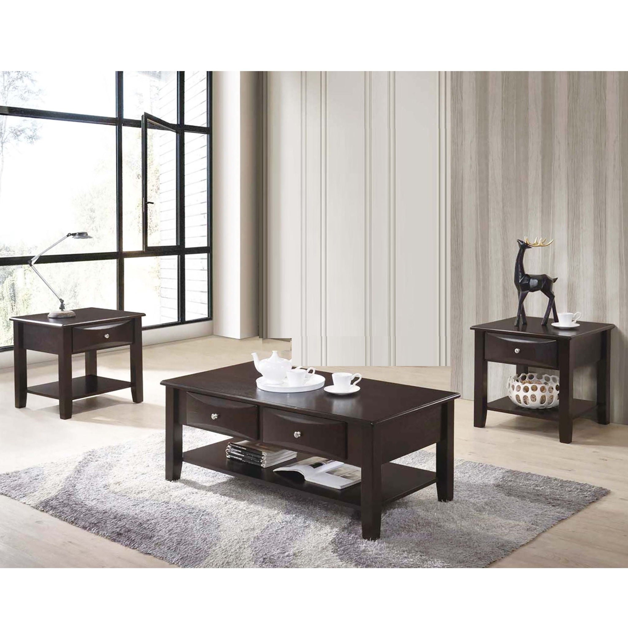 Simple Style Table With Shelf