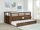 Carlsbad Wood  Captains Bed With Trundle Medium Brown