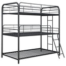 Garner Metal  Triple Bunk Bed Gunmetal
