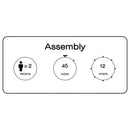 Flynn Wood  Bunk Bed with Mattress Weathered Brown