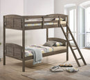 Flynn Wood  Over  Bunk Bed Weathered Brown