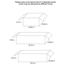 Flynn Wood  Bunk Bed with Mattress Weathered Brown