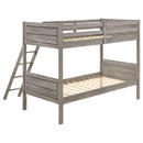 Ryder Wood  Over  Bunk Bed Weathered Taupe