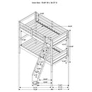 Ryder Wood  Over  Bunk Bed Weathered Taupe