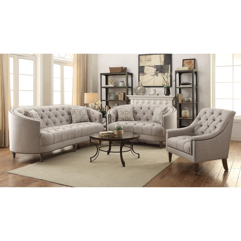 Coaster Furniture Avonlea Stationary Fabric Sofa 505641 IMAGE 5