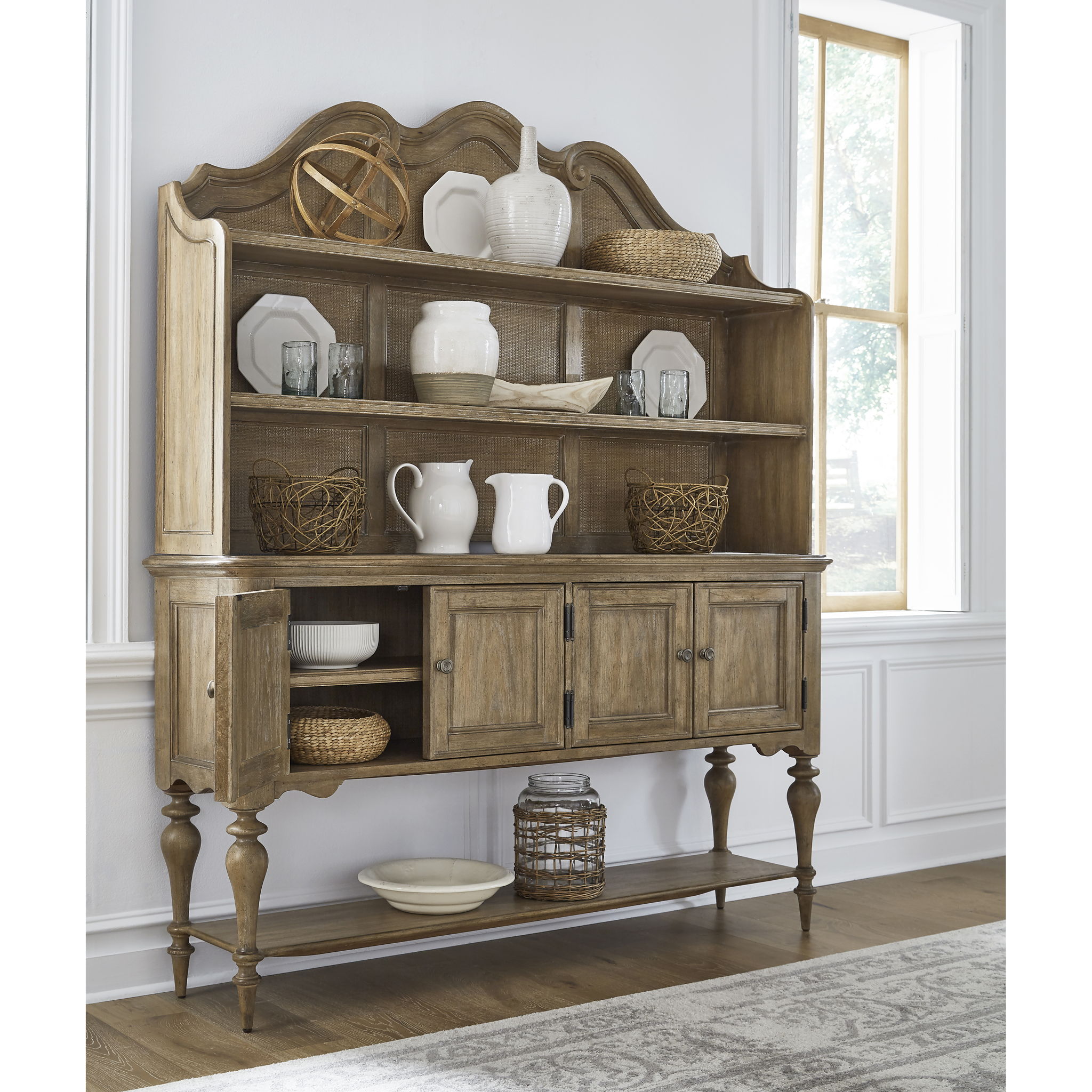 Weston Hills - Sideboard And Hutch - Natural