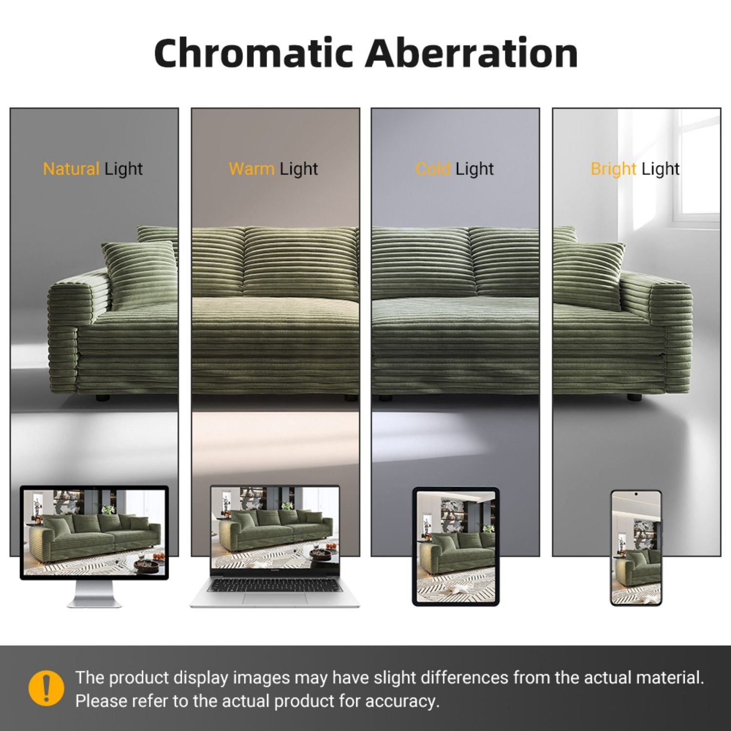 Modern Comfy Upholstered Sofa Cloud Couch & Deep Seat Couches