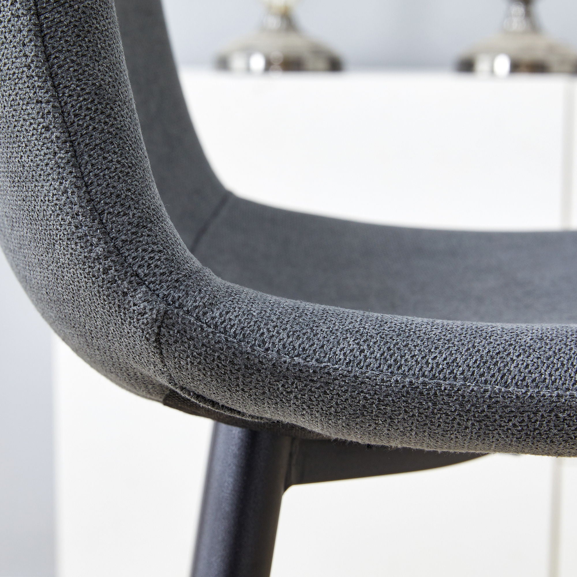 Modern Bar Chair Rounded Backrest (Set of 2)