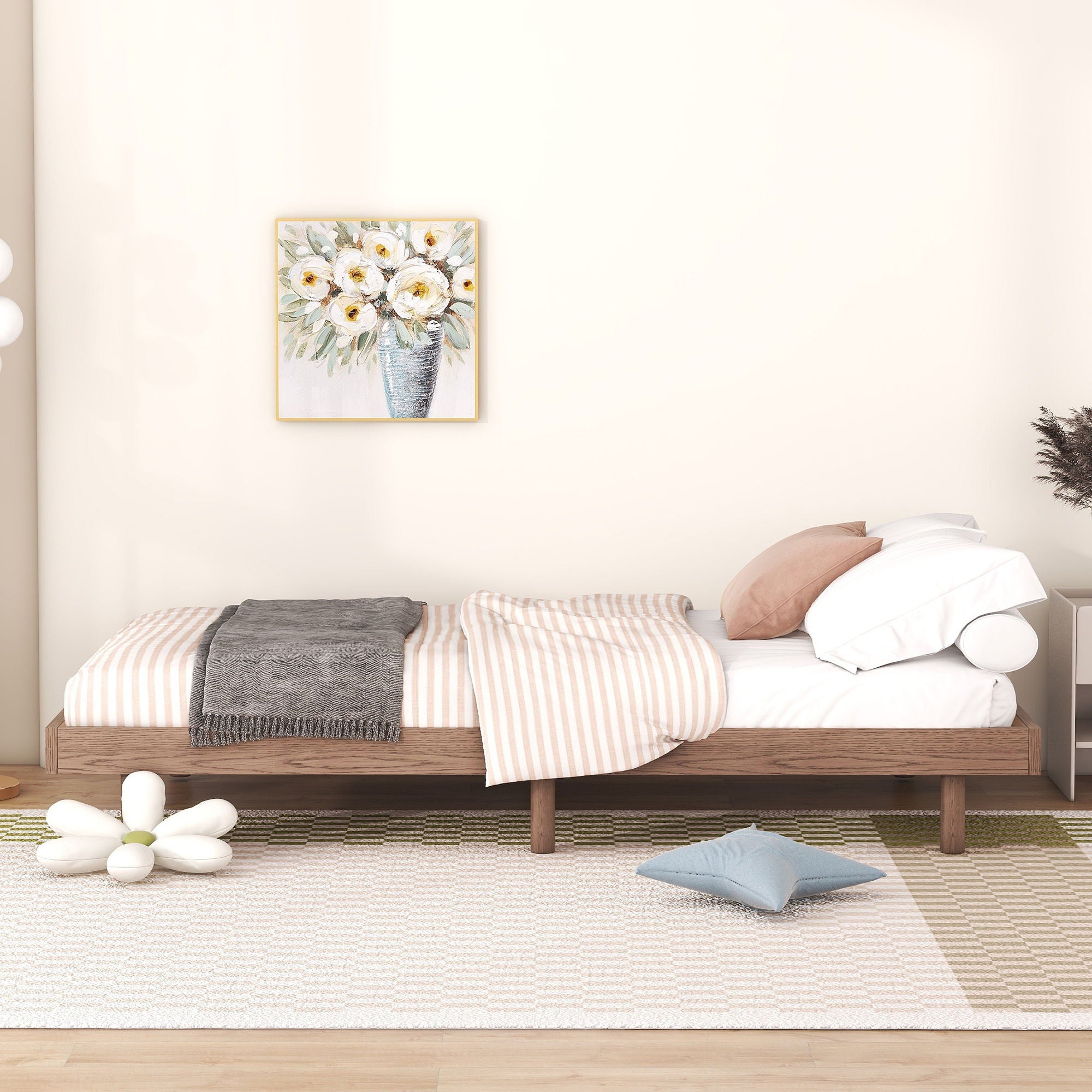 Modern Floating Platform Bed Frame