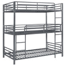 Maynard Metal  Triple Bunk Bed Gunmetal