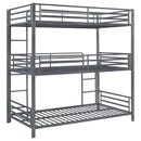 Maynard Metal  Triple Bunk Bed Gunmetal