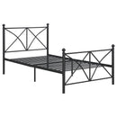 Hart Metal  Open Frame Bed Matte Black