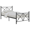Hart Metal  Open Frame Bed Matte Black